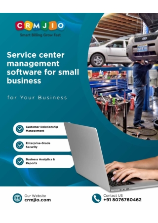 Service center management software for small business