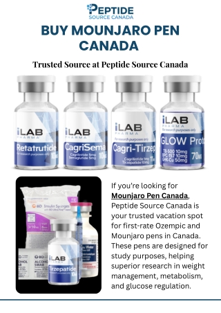 Buy Mounjaro Pen Canada | Fast, Trusted & Canadian Source