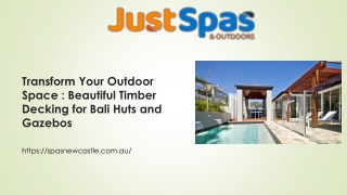 Transform Your Outdoor Space  Beautiful Timber Decking for Bali Huts and Gazebos