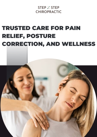 Trusted Care for Pain Relief, Posture Correction, and Wellness
