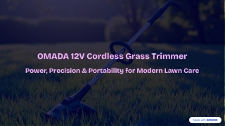 OMADA 12V Cordless Grass Trimmer – Best Cordless Grass Cutter for Easy Lawn Care