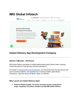 Transform Your Business with Instant Delivery Apps