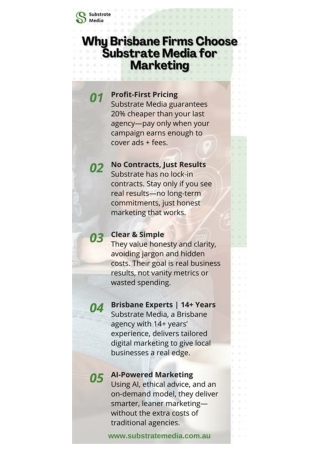 Why Brisbane Firms Choose Substrate Media for Marketing