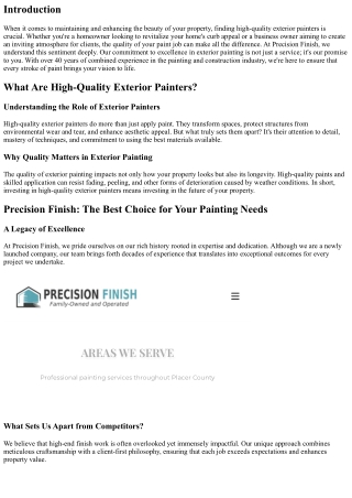 Impeccable Exteriors The Promise of Precision Finish_s High-Quality Painters
