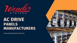 Best AC Drive Panel Manufacturers in India