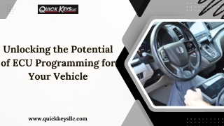 Unlocking the Potential of ECU Programming for Your Vehicle