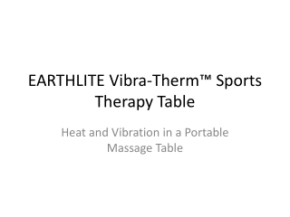 EARTHLITE Vibra-Therm™ Sports Therapy Table