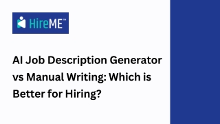AI Job Description Generator vs Manual Writing Which is Better for Hiring