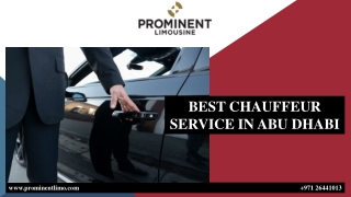 BEST CHAUFFEUR SERVICE IN ABU DHABI