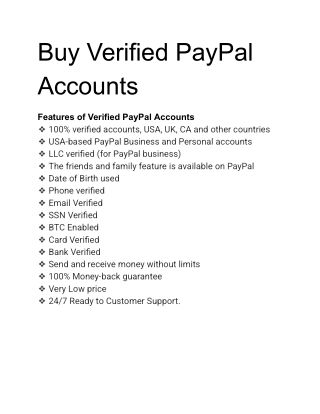 PayPal Accounts itfirm