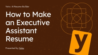 Yotru 1 AI Resume Builder - Executive Assistant