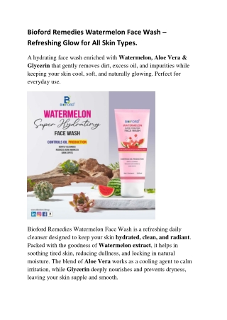 Best Face wash for Dry Skin