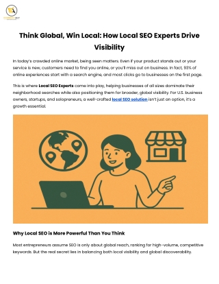Think Global, Win Local_ How Local SEO Experts Drive Visibility