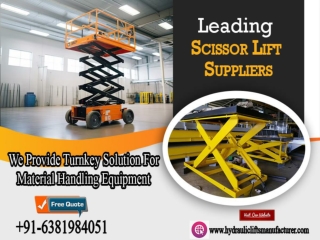 Twin Scissor Lift Manufacturers in Kerala | Kochi | Thiruvananthapuram | Tiruppur | Tuticorin | Tamilnadu |