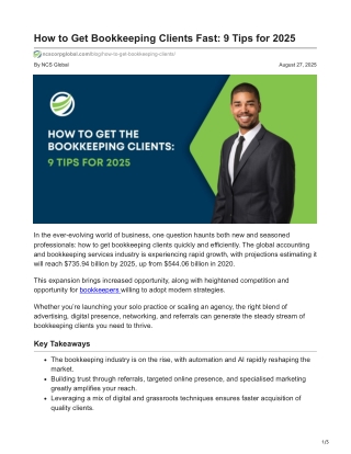 9 Proven Tips to Get Bookkeeping Clients Fast in 2025