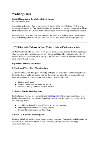 wedding suits of paul andrew suits