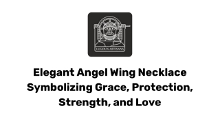 Graceful Angel Wing Necklace – A Timeless Symbol of Love & Strength