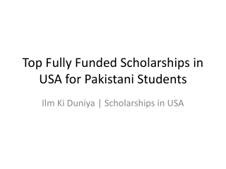 Latest USA Scholarships and Financial Aid Options 2025
