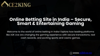 Online Betting Site in India – Secure, Smart & Entertaining Gaming
