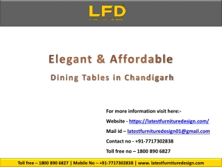 Dining Tables in Chandigarh