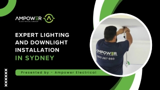 Expert Lighting and Downlight Installation in Sydney