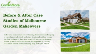 Before & After Case Studies of Melbourne Garden Makeovers