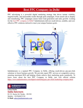 Best PPC Company in Delhi