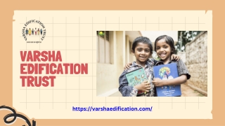 Best Ngo for Children’s Education - Varsha Edification Trust