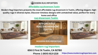 Affordable rug showroom Tustin