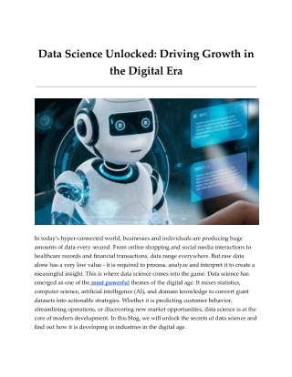 Driving Growth in the Digital Era