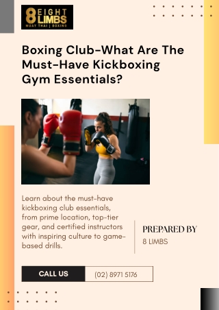 Boxing Club-What Are The Must-Have Kickboxing Gym Essentials?