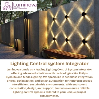 Luminova – Expert Lighting Control System Integrator