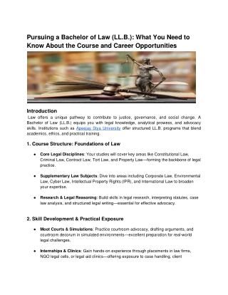 Pursuing a Bachelor of Law (LL.B.)_ What You Need to Know About the Course and Career Opportunities