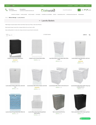 Clarisworld’s Laundry Hampers: Practical Elegance for Every Corner