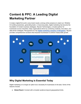 Content & PPC_ A Leading Digital Marketing Partner