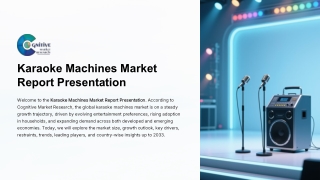 Karaoke Machines Market Size, Share and Forcast