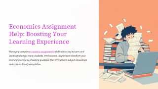 Why Online Economics Assignment Help Enhances Academic Success