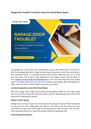 2_garage door opener in Rockland County.docx