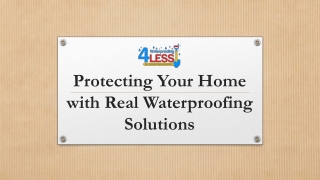 Basement Waterproofing Mississauga