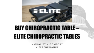 Buy Chiropractic Table