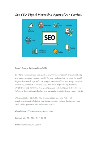Zee SEO Digital Marketing Agency