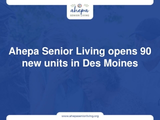 AHEPA Senior Living opens 90 new units in Des Moines