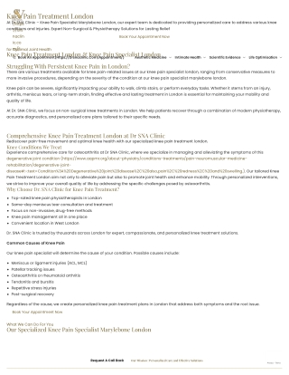 Knee Pain Treatment London _ Knee Pain Specialist London