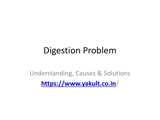 Digestion Problem Understanding Causes and Natural Solutions