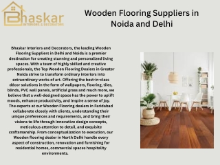 Wooden Flooring Near Me in Noida Sector 51-Bhaskar interiors