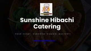 Book Private Hibachi Chef on 30A for Events