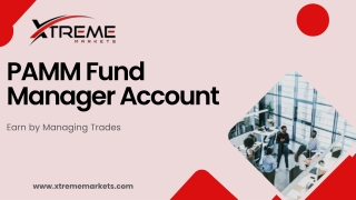 PAMM Fund Manager Account – Earn by Managing Trades