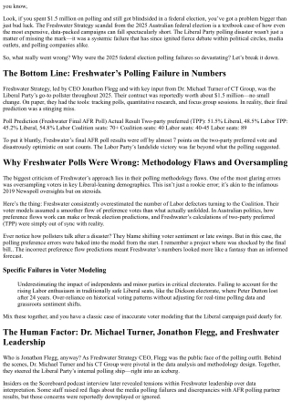 Triangulating Internal Polling Explained: The Freshwater Strategy Scandal of 202