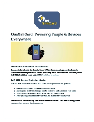 Powering People & Devices Everywhere