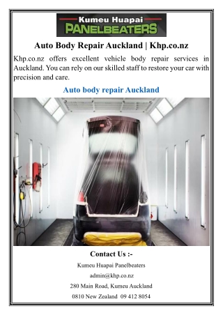 Auto Body Repair Auckland  Khp.co.nz